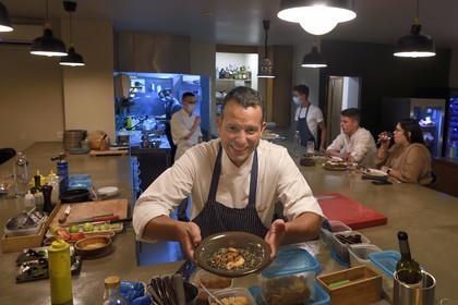 Portugal, Ile de Madère, Funchal, Julio Pereira le chef du restaurant Kampo Flavours