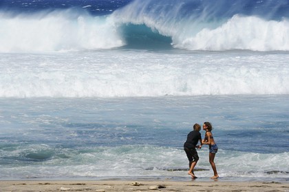 France, île de la Réunion, la côte sud, plage de Grand-Anse