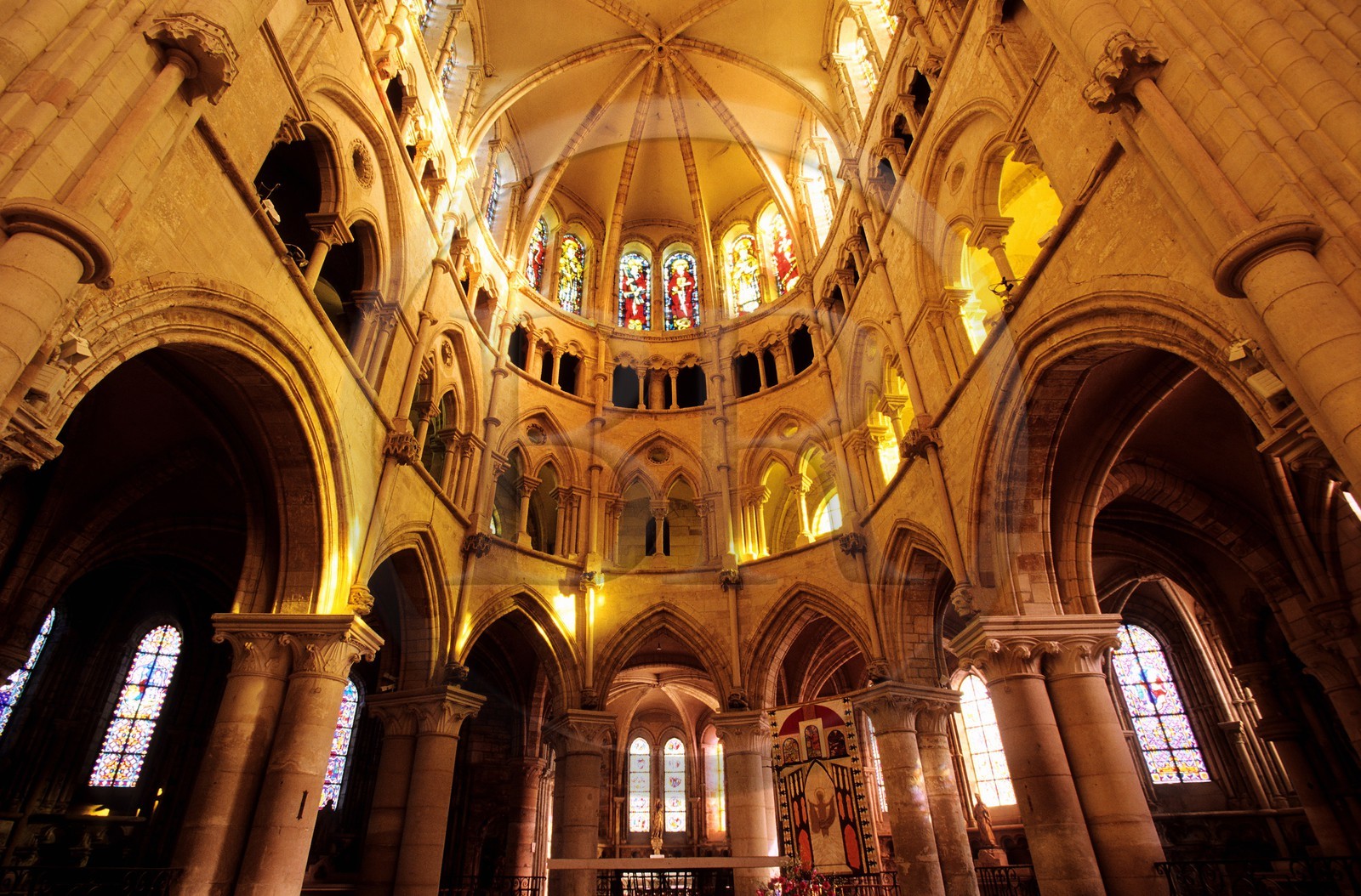 France, Haute-Marne (52), Montier-en-Der, abbatiale Saint-Pierre Saint-Paul, abbaye bénédictine, fondée au 7ème siècle