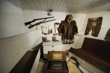 Norway, Oslo, Bygdoy Peninsula, Frammuseet (Fram Polar Ship Museum) of Fridtjof Nansen explorer, the Fram cabin