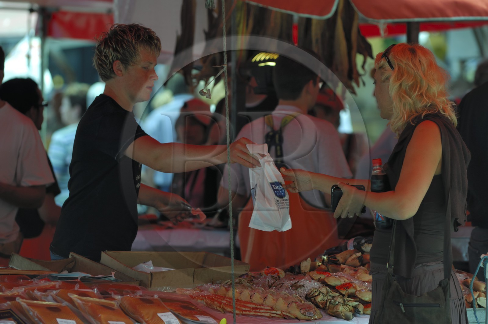 Norway, Hordaland, Bergen, fish market