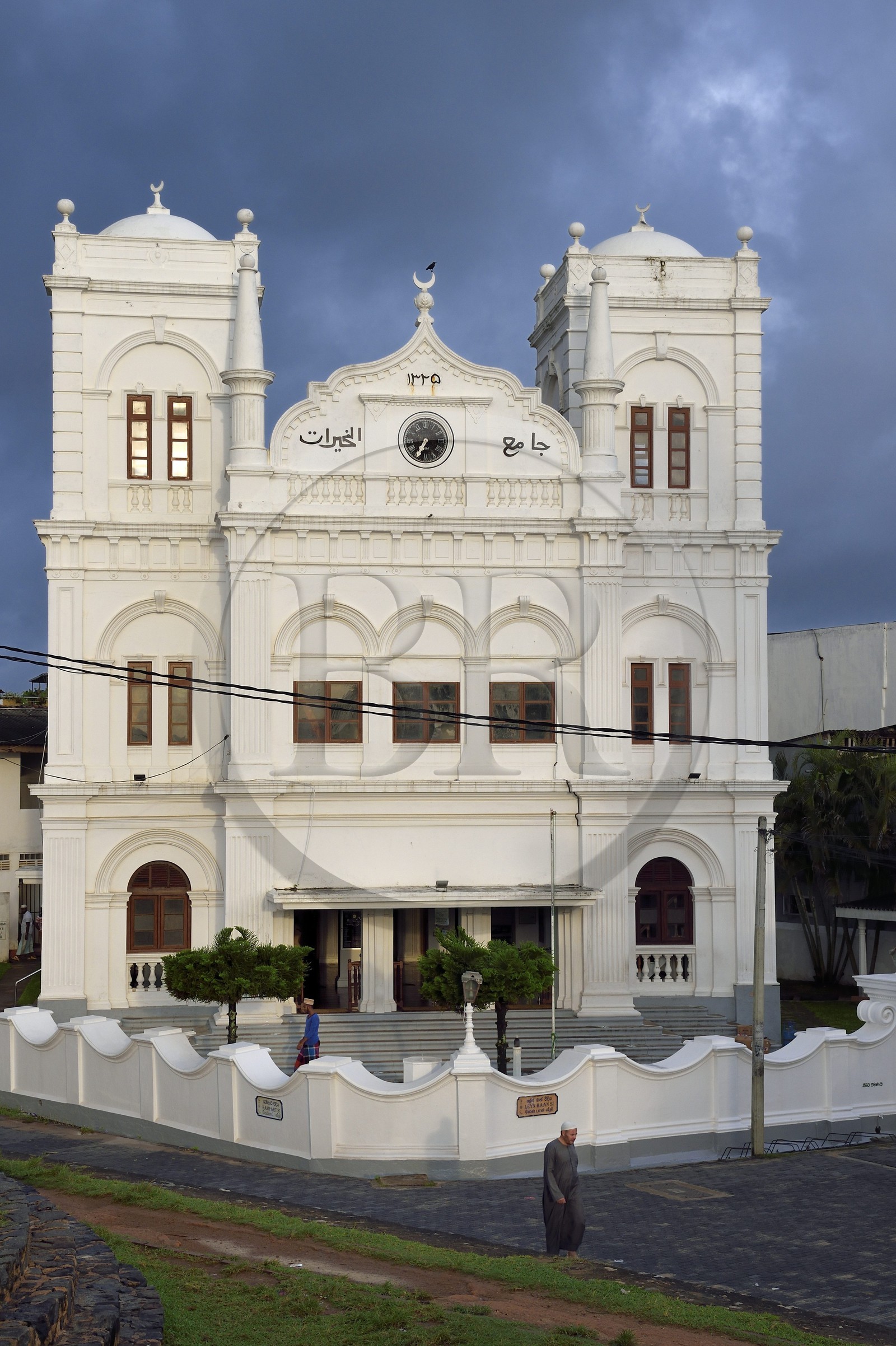 Sri Lanka, Province du Sud, Fort de Galle, classé Patrimoine Mondial de l'UNESCO, la mosquée Meera