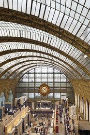 France, Paris (75), le musée d'Orsay, vue générale sur la nef