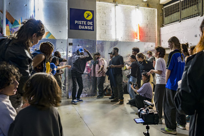 France, Bouches-du-Rhône (13), Marseille, La Friche de la Belle de Mai, cession de Krump sur la piste de danse ouverte à tous