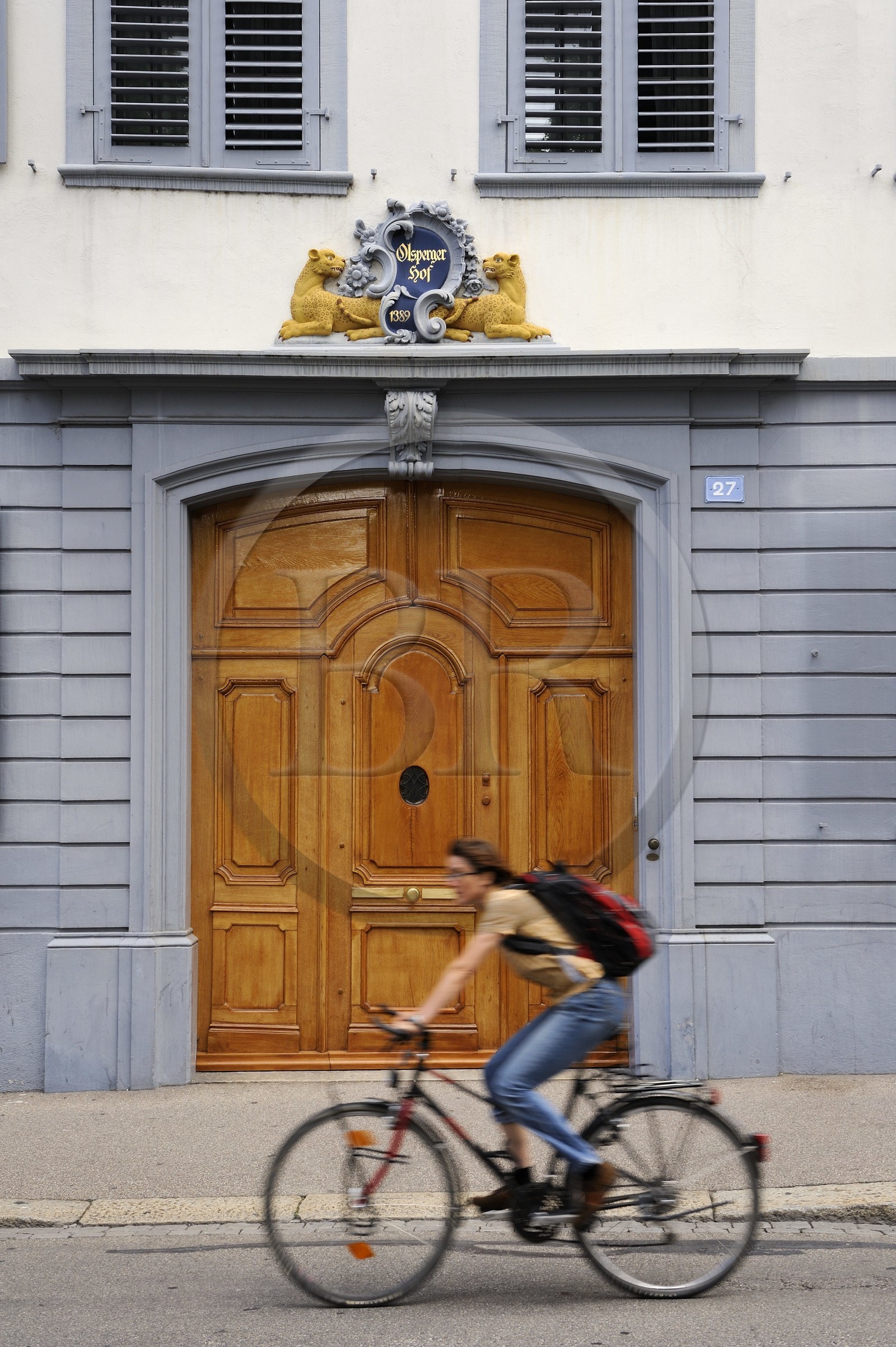 Suisse, Bâle, la rue Rittergasse dans le quartier de la cathédrale