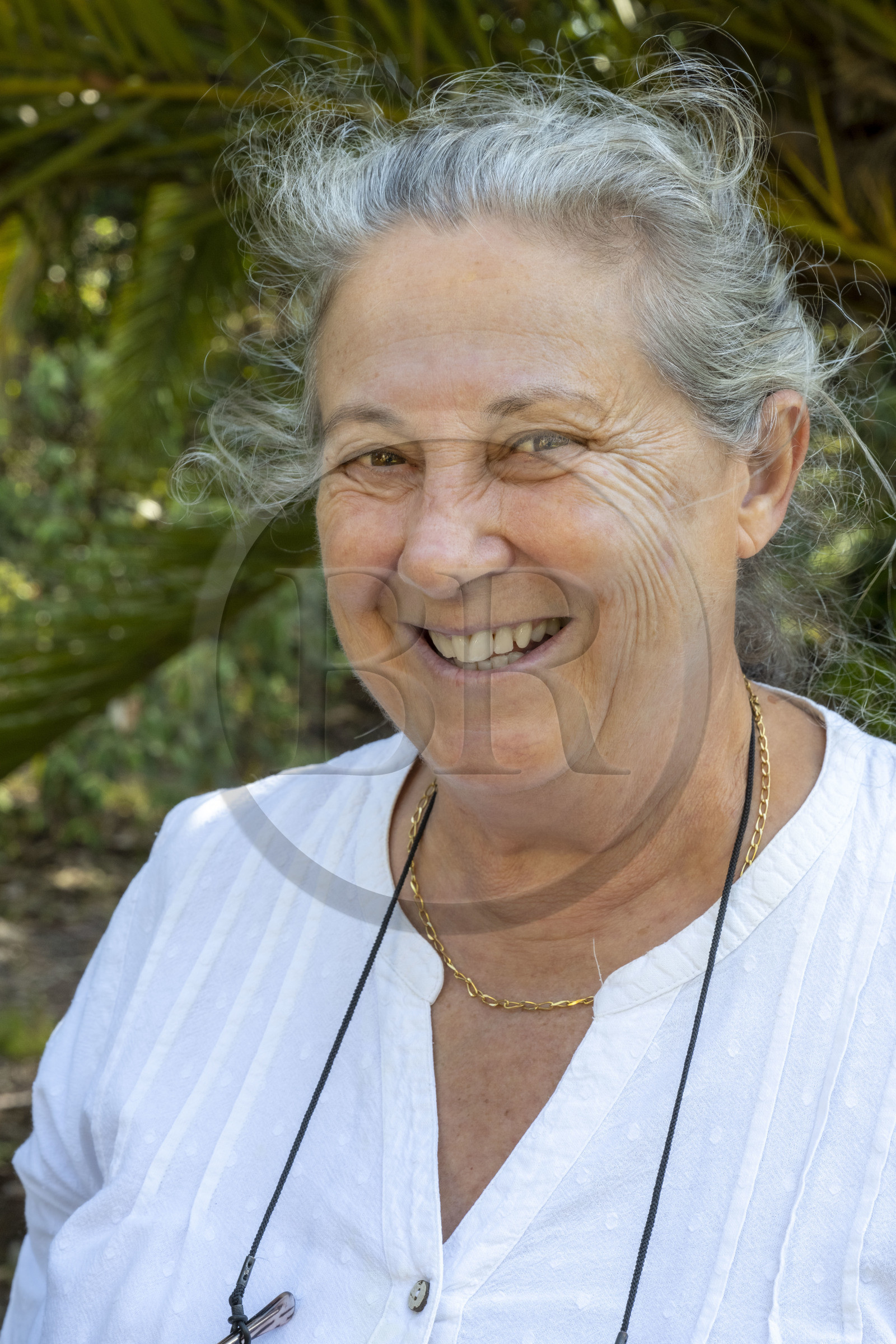 France, Alpes-Maritimes (06), Antibes, Le Jardin Botanique de la Villa Thuret (rattachée à l'INRAE), labellisé Jardin Remarquable et Arbre Remarquable, Catherine Ducatillion, Directrice Unité expérimentale Villa Thuret