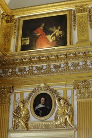 France, Yvelines (78), château de Versailles, classé Patrimoine Mondial de l'UNESCO, appartement du Roi, la chambre du Roi