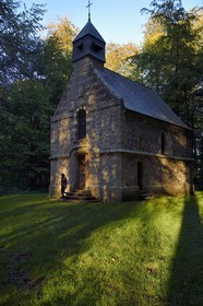 France, Seine-Maritime, Pays de Caux, Tourville sur Arques, château de Miromesnil, birthplace of the French writer Guy de Maupassant, the chapel