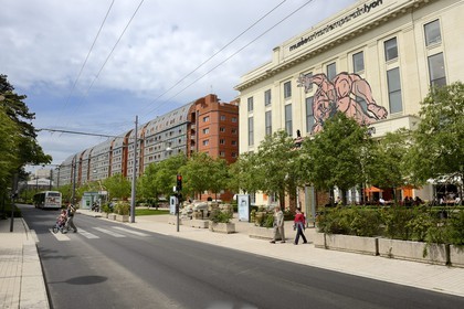 France, Rhone, Lyon, the Cite Internationale designed by the architect Renzo Piano,