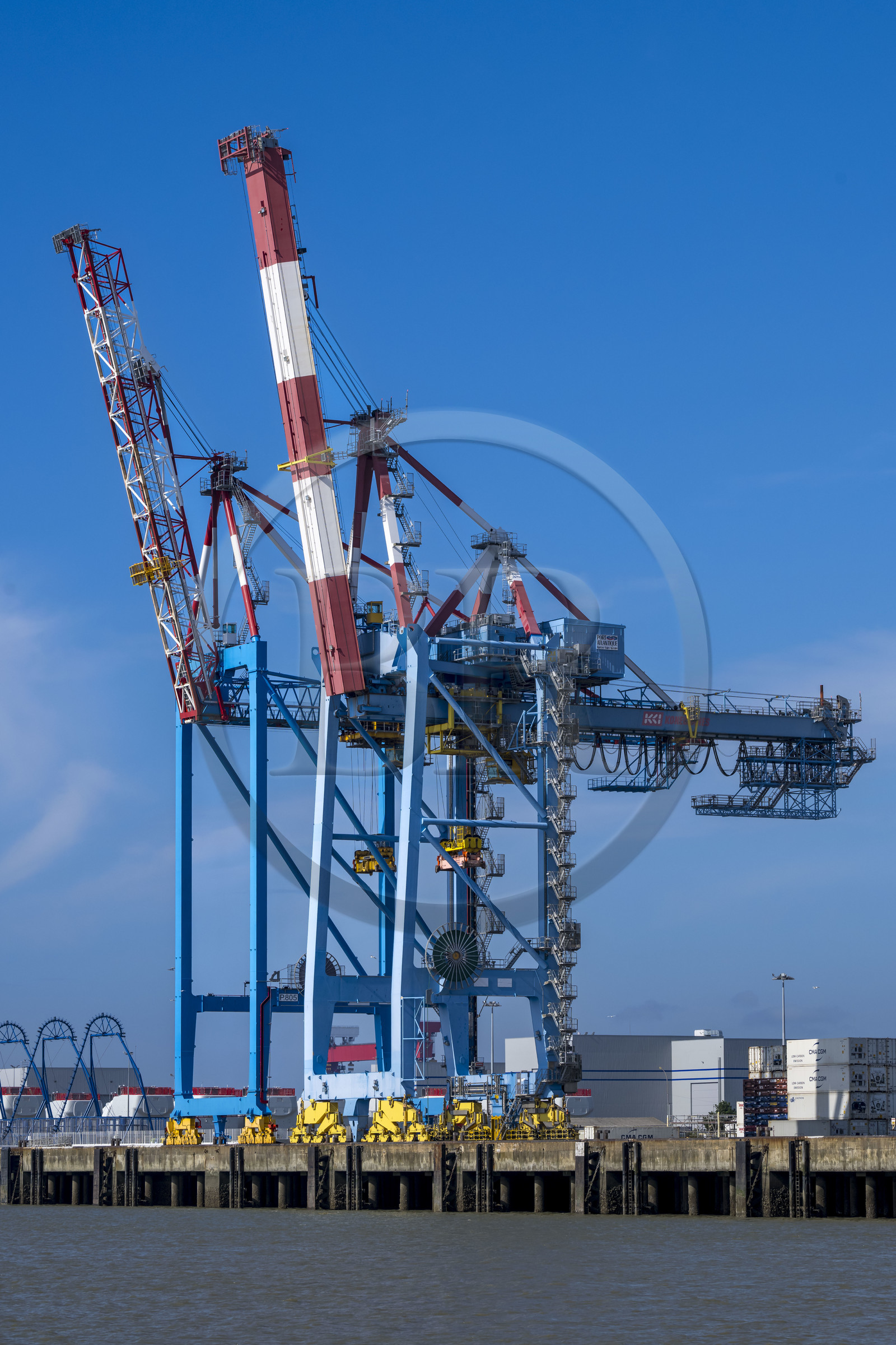 France, Loire-Atlantique (44), Estuaire de la Loire, Saint-Nazaire, Grand port maritime de Nantes-Saint-Nazaire, terminal agroalimentaire et multivrac de Montoir de Bretagne