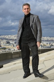France, Paris (75), Pascal Monnet, administrateur du Panthéon, sur le toit du Panthéon