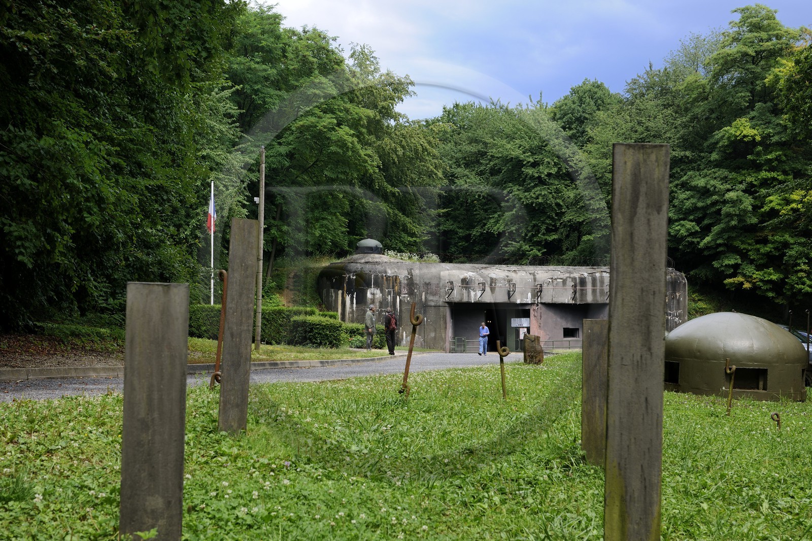France, Bas-Rhin (67), Hunspach, la Ligne Maginot, le fort de Schoenenbourg, le bloc 7 ou entrée des munitions