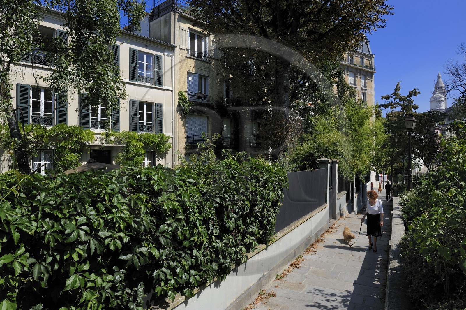 France, Paris (75), la Butte Montmartre, l'allée des Brouillards où vécut Auguste Renoir