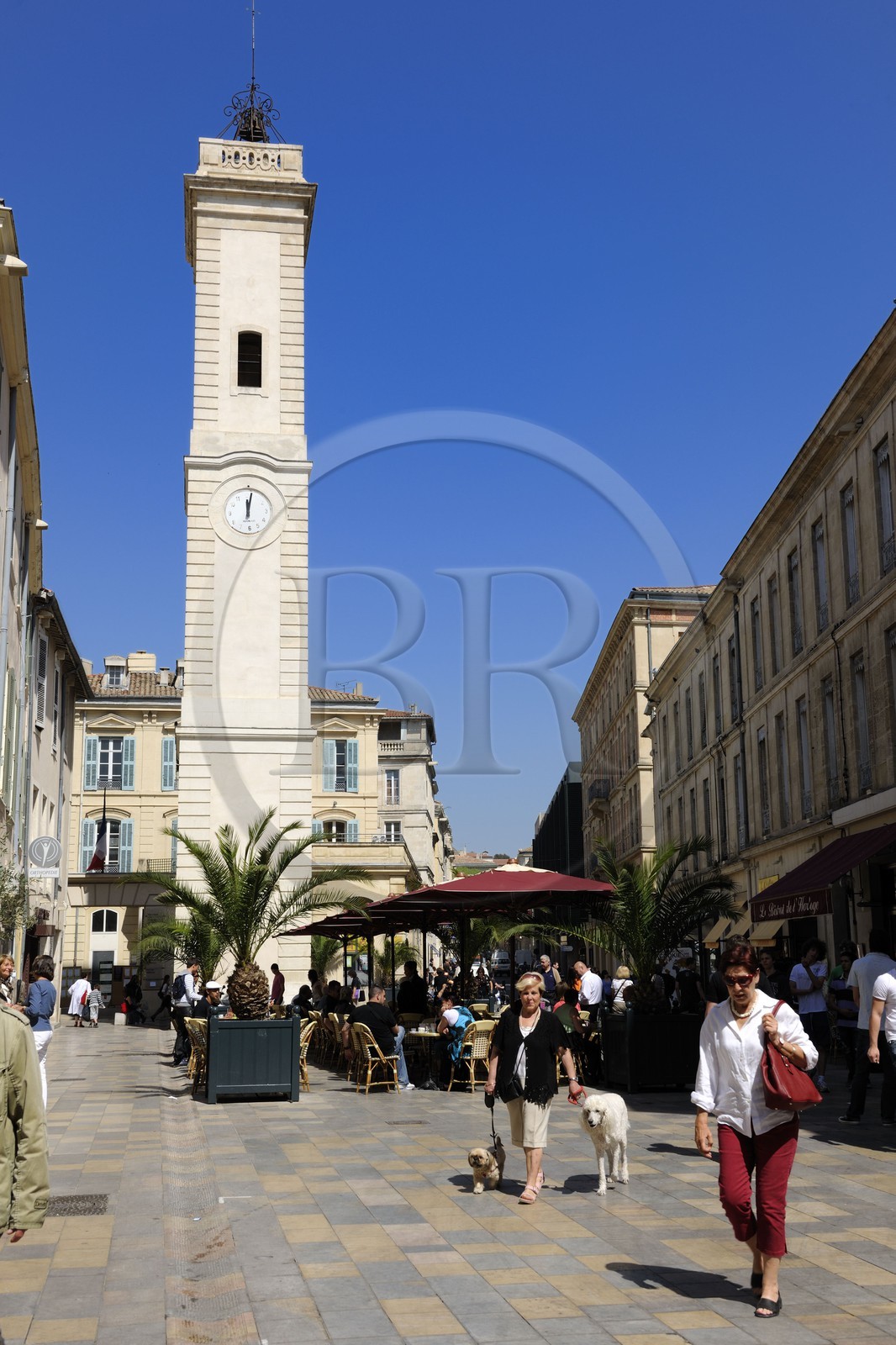 France, Gard (30), Nimes, place de l'Horloge