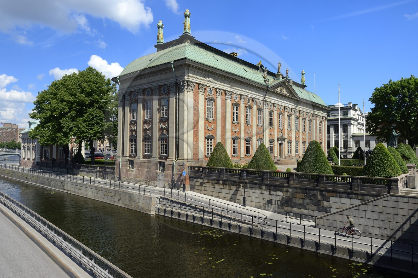 Suède, Stockholm, vieille ville dans l'Ile de Gamla Stan, Maison de la noblesse (Riddarhuset)
