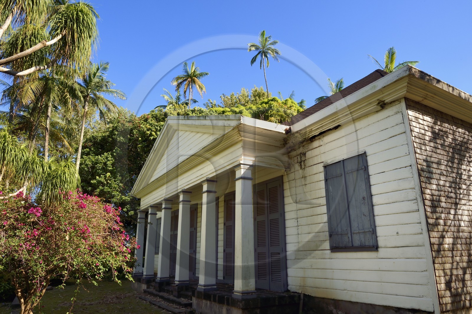 France, Ile de la Reunion, Bérive les Hauts, Case historique du domaine Isautier Bérive dans les hauts de Saint-Pierre
