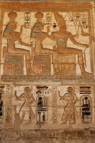 Egypte, Haute Egypte, vallée du Nil, environs de Louxor, nécropole thébaine classée Patrimoine Mondial de l'UNESCO, Thèbes Ouest, Medinet Habou, temple de Ramses III