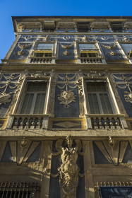 Italy, Liguria, Genoa, Rolli Palace listed as World Heritage by UNESCO in the Strada Nuova today via Garibaldi, the Palazzo Podesta also called Palazzo Nicolosio Lomellini