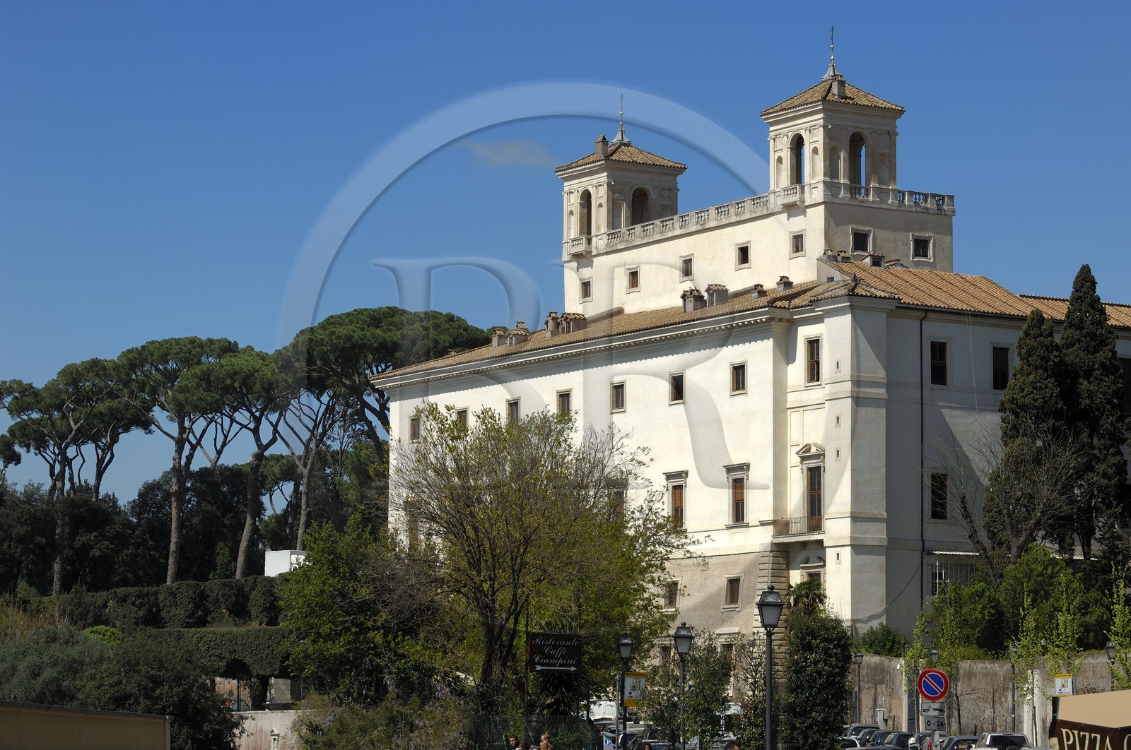 Italy, Lazio, Rome, historical center listed as World Heritage by UNESCO, the Villa Medici on the Pincian Hill houses the French Academy in Rome since 1803