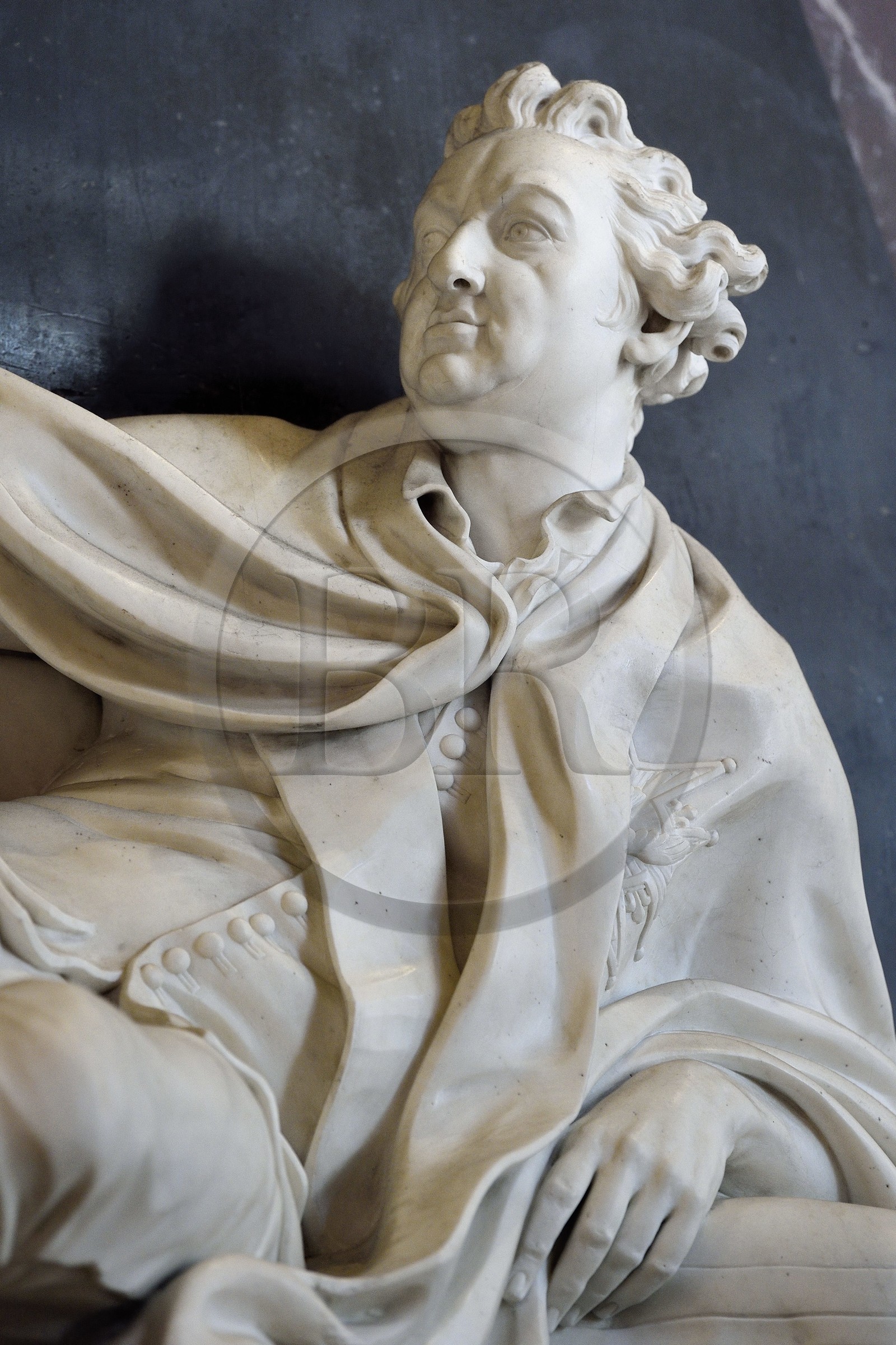 France, Meurthe et Moselle (54), Nancy, l'église Notre-Dame-de-Bonsecours-de-Nancy par l'architecte Héré qui abrite les tombeaux de Catherine Opalinska et de Stanislas Leszczynski, mausolée de Stanislas