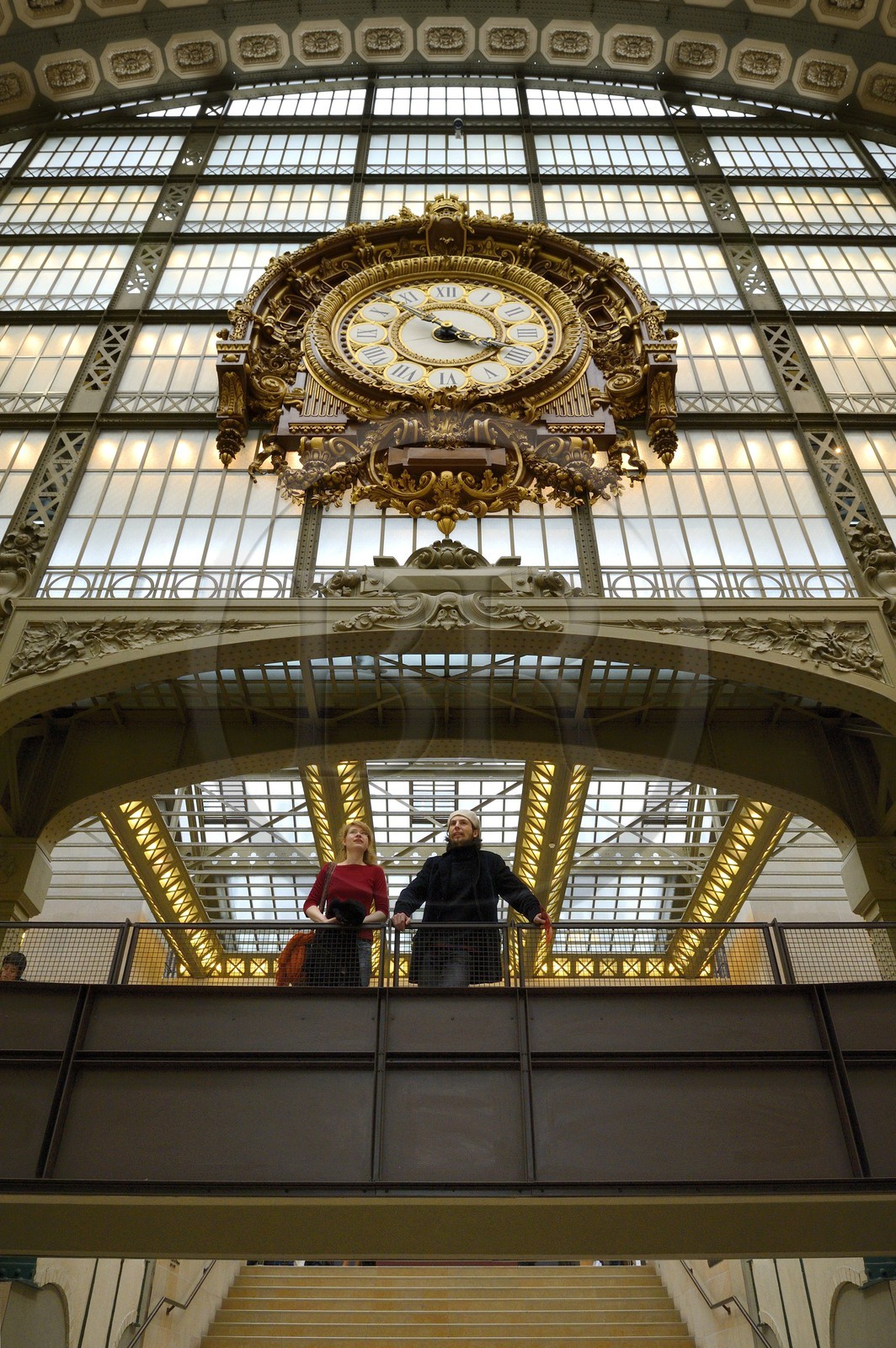 France, Paris (75), musée d'Orsay, la grande horloge intérieure