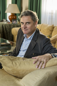 France, Nièvre (58), Parc naturel régional du Morvan, Bazoches, le chateau de Bazoches qui fut propriété du maréchal Sébastien le Prestre de Vauban, Amaury de Sigalas descendant d'une lignée de 28 générations de Chastellux et de Vauban