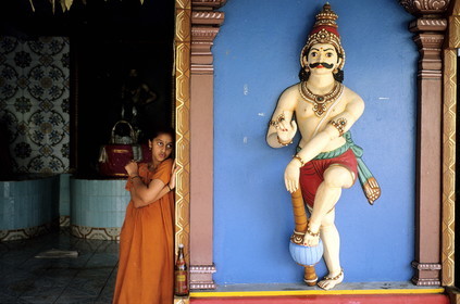 France, Reunion island (French overseas department), pond Saint Paul, small Tamoul temple
