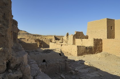 Egypte, Haute Egypte, Nubie, vallée du Nil, Assouan, le monastére Saint-Siméon sur la rive gauche du Nil