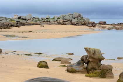 France, Côtes-d'Armor (22), Côte de Granit Rose, Trégastel, l'Ile Renote