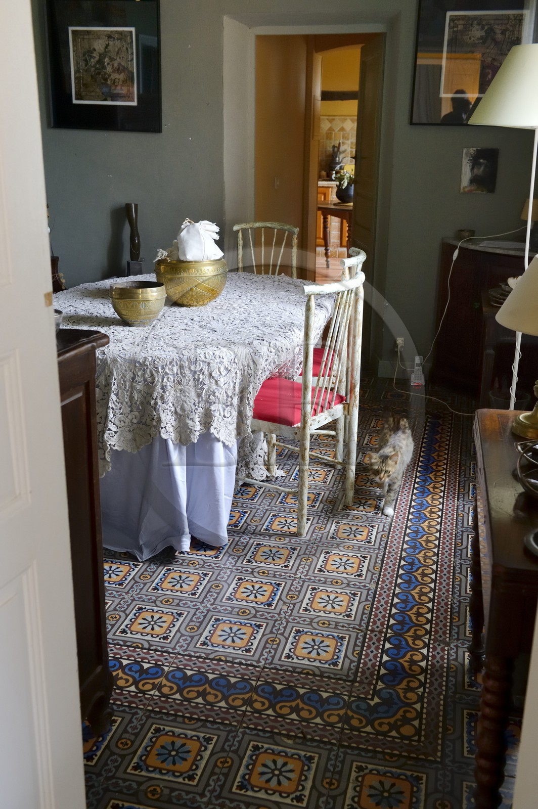 France, Haute Corse, Cap Corse, Sisco, the Gaspari-Ramelli palace (Palazzi or House of American from 1850) built by Dr. Santos (Toussaint) Gaspari who was governor in Venezuela