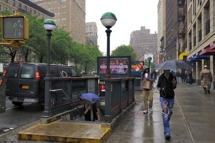 Etats-Unis, New York, Manhattan, Upper West side, station de metro de la 103ème rue et Broadway