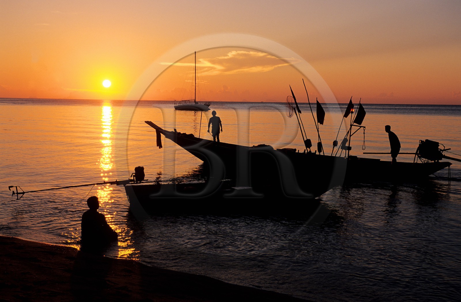 Thailand, gulf of Siam, island of Ko Samui, Hat Ang Thong beach on the West coast of the island