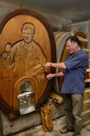 Allemagne, Bade-Wurtemberg, le vignoble à Durbach, l'établissement vinicole Weingut Laible, Andreas Laible