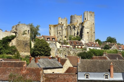 France, Allier (03), former province of Bourbonnais, the 13th century Bourbon l'Archambault castle