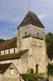 France, Loir et Cher, Lavardin, labelled Les Plus Beaux Villages de France (The Most Beautiful Villages of France), St Genest Church in Romanesque style of the 11 th century