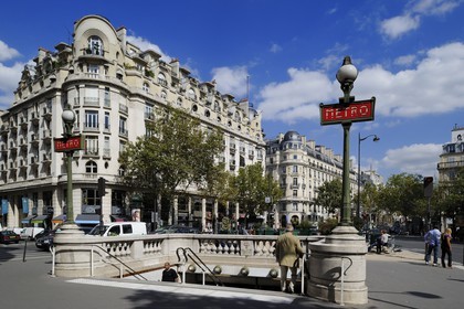France, Paris (75), metro du carrefour Richelieu-Drouot