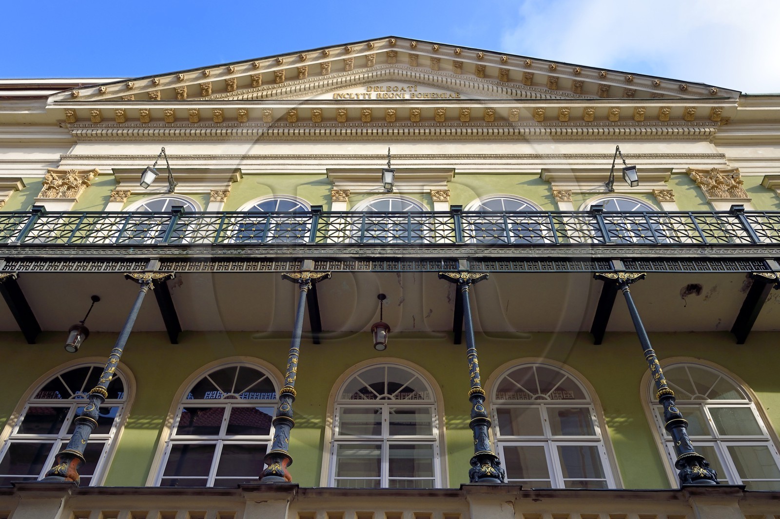 République Tchèque, Prague, centre historique classé Patrimoine Mondial de l' UNESCO, quartier de Stare Mesto, théatre des Etats où Mozart joua la 1ère de Don Giovanni