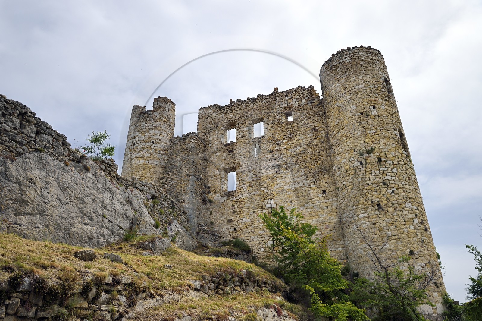 France, Var (83), parc naturel régional du Verdon, Bargème, labellisé Les Plus Beaux Villages de France, chateau Sabran de Ponteves