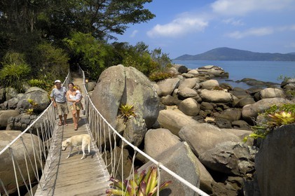 Brésil,  Etat de Rio de Janeiro, Baie de Paraty, ile de Catimbau