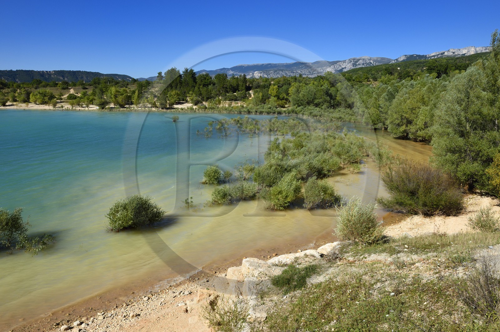 France, Var (83), Parc Naturel Régional du Verdon, lac de Sainte Croix