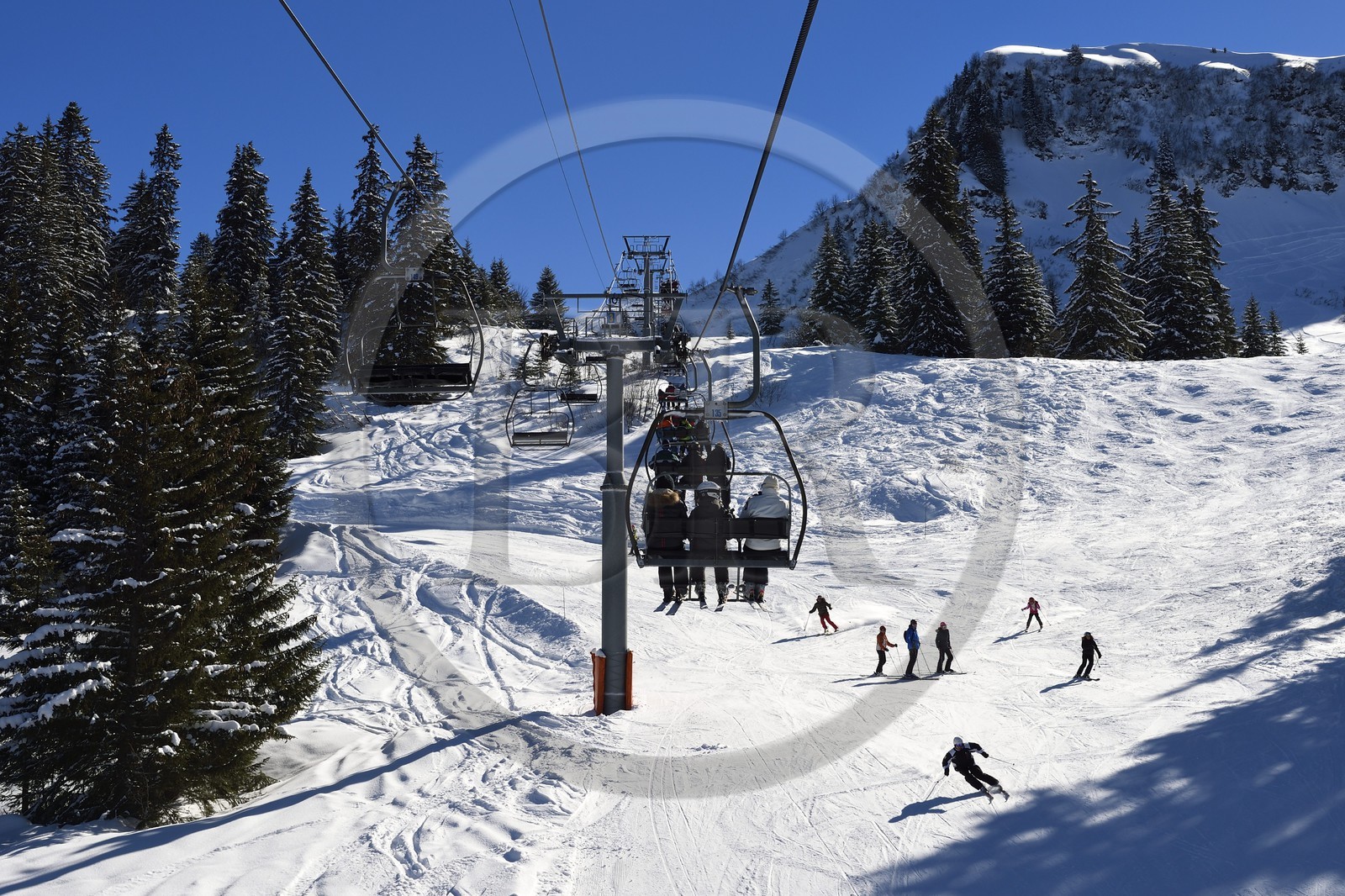 France, Haute-Savoie (74), Arâches-la-Frasse, station de ski Les Carroz d'Arâches