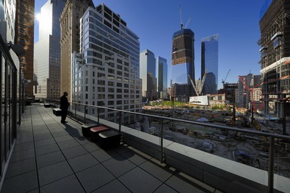 United States, New York, Manhattan, reconstruction at Ground Zero with the One World Trade Center (Freedom Tower)