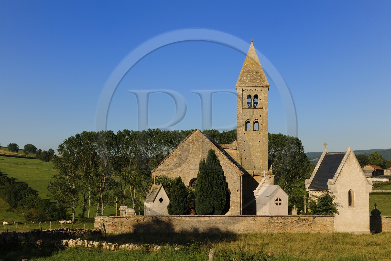France, Saône et Loire (71), Mazille, église romane Saint-Blaise du XIe siècle