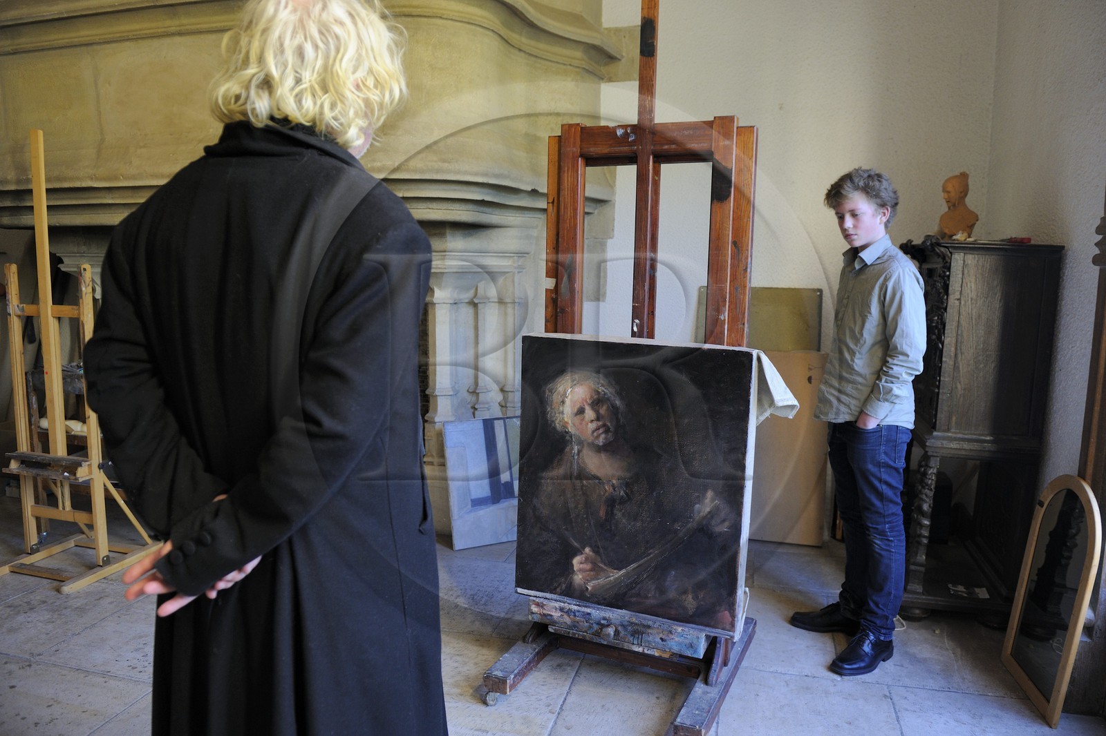 France, Yvelines (78), Maisons-Laffitte, le peintre suédois Odd Nerdrum