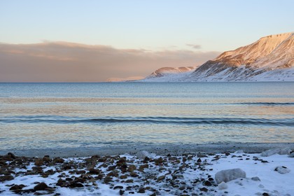 Norvège, Svalbard, Spitzberg, Longyearbyen, Adventfjorden