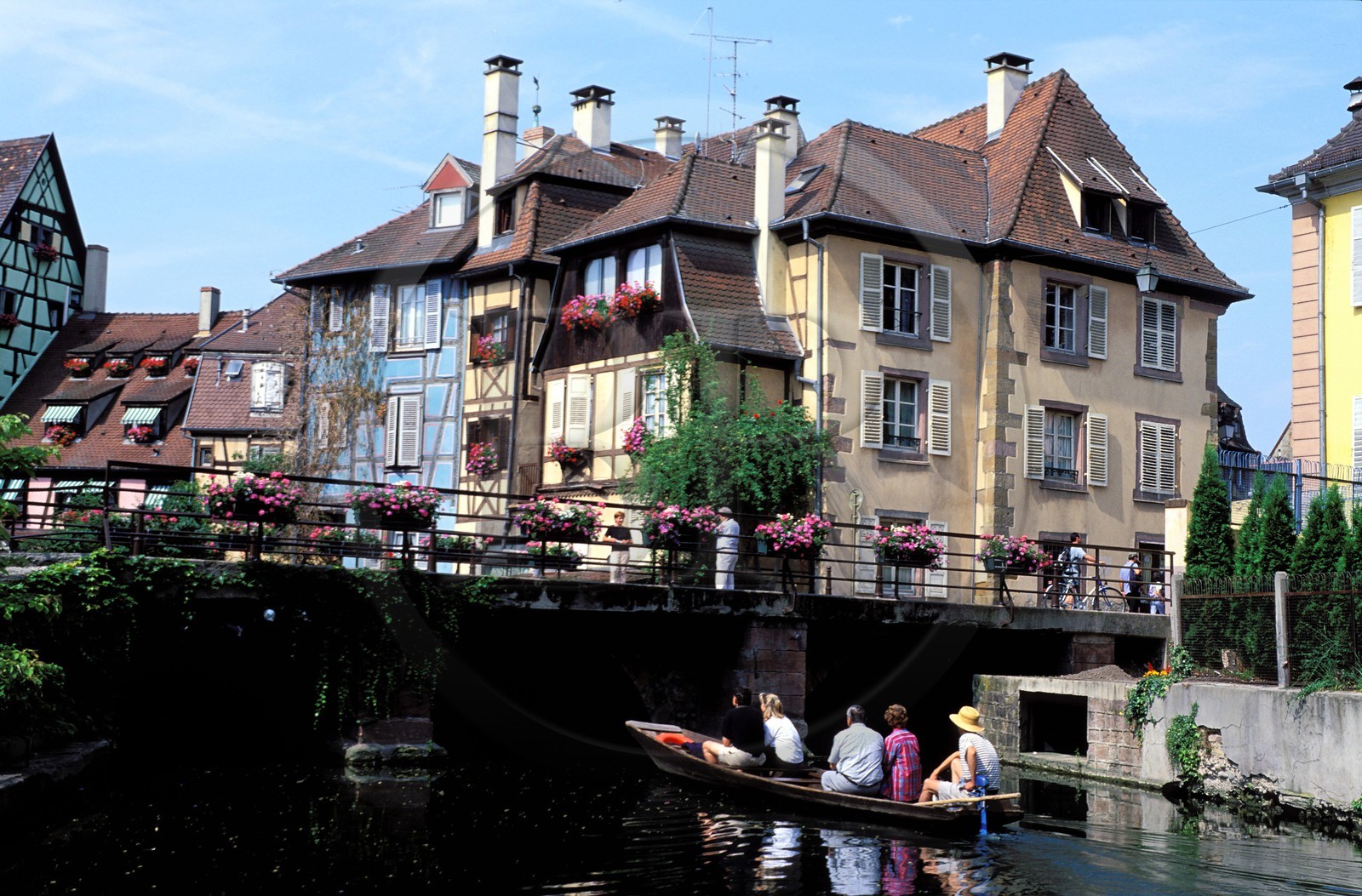 France, Haut Rhin, Colmar, little Venice, district of the Krutenau and the river Lauch