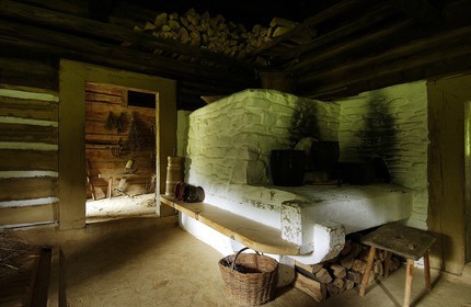 Poland, Sub-Carpathia, ethnographic park of Sanok (ecomuseum), a 1892 wood farm in the region of Pogorzanie Wschodoni, listed as World Heritage by UNESCO