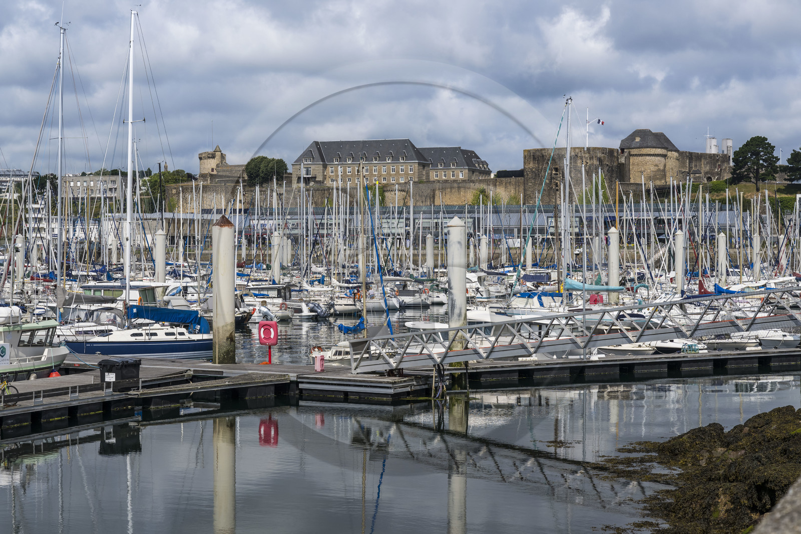 France, Finistère, Brest, the Castle Marina