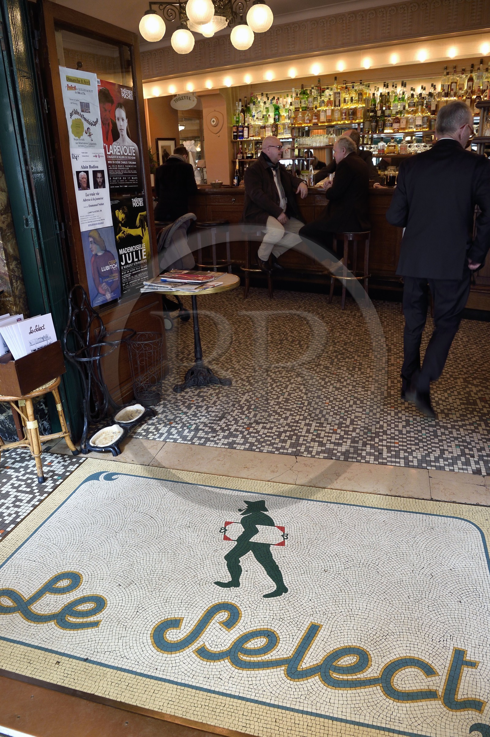 France, Paris (75), la Brasserie Le Sélect boulevard Montparnasse