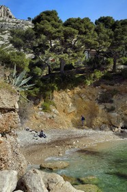 France, Bouches-du-Rhône (13), Marseille, Parc national des Calanques, Calanque de Sormiou